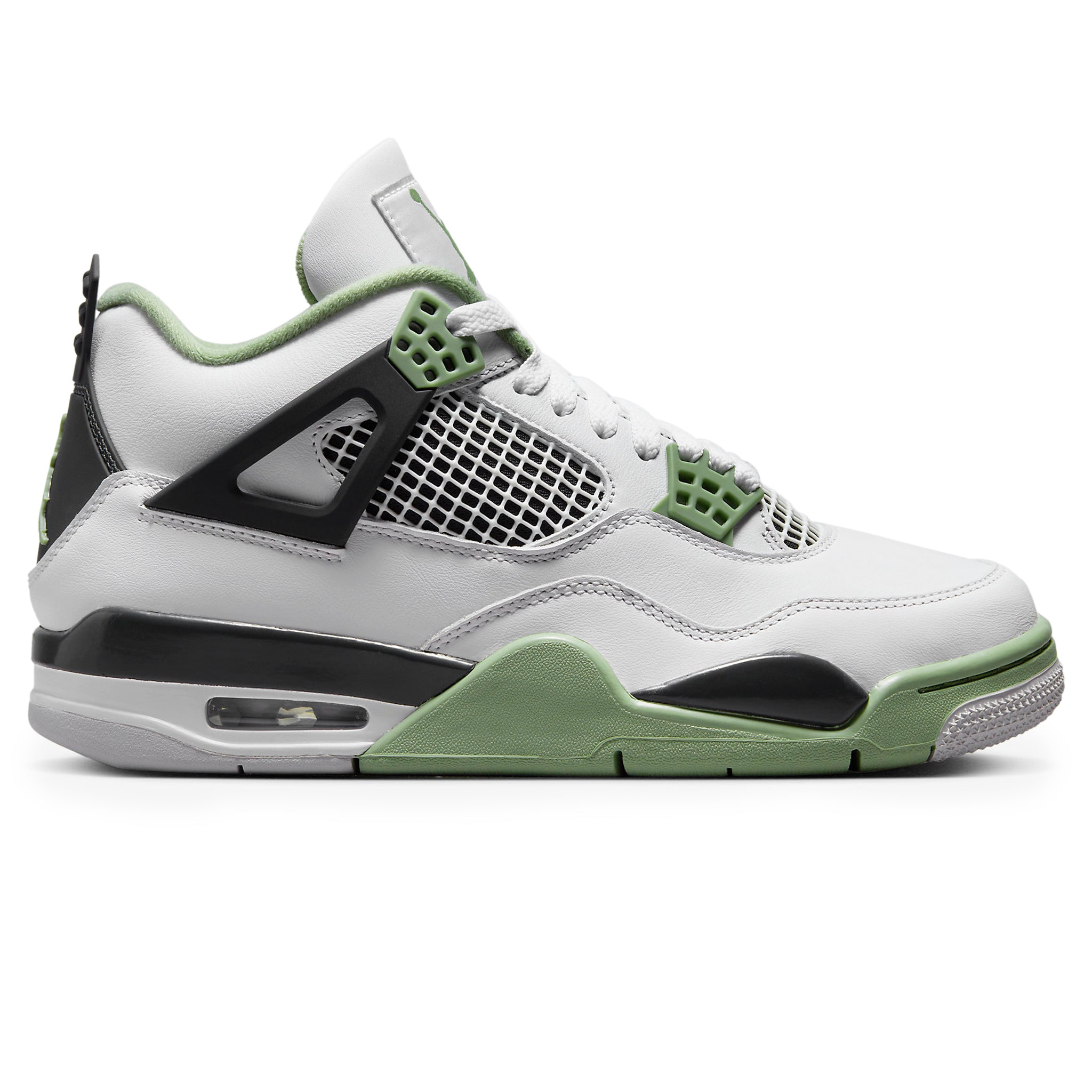 Side view of Air Jordan 4 Retro Seafoam (W) AQ9129-103